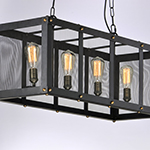 Palladium 4-Light Linear Pendant