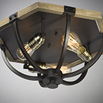 Lodge 3-Light Flush Mount