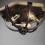 Lodge 3-Light Flush Mount