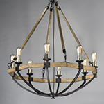 Lodge 8-Light Chandelier