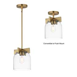 Scoop 1-Light Pendant/Flush Mount