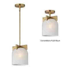 Scoop 1-Light Pendant/Flush Mount