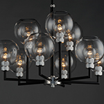 Vessel 9-Light Chandelier