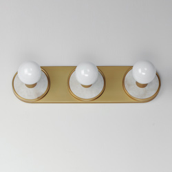 Hollywood Stone 3-Light Sconce w/ LED Bulb