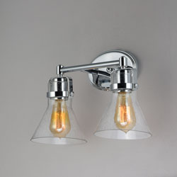 Seafarer 2-Light Bath Vanity With Bulbs