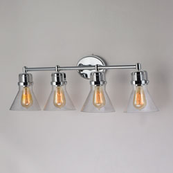 Seafarer 4-Light Bath Vanity With Bulbs