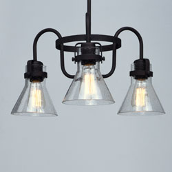Seafarer 3-Light Chandelier With Bulbs