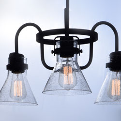 Seafarer 3-Light Chandelier With Bulbs