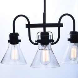 Seafarer 3-Light Chandelier With Bulbs
