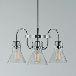 Seafarer 3-Light Chandelier With Bulbs