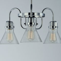 Seafarer 3-Light Chandelier With Bulbs