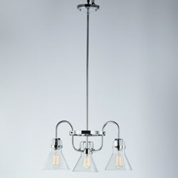 Seafarer 3-Light Chandelier With Bulbs