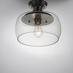 Goblet 1-Light Semi Flush Mount