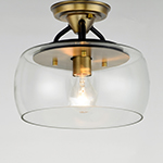 Goblet 1-Light Semi Flush Mount