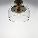 Goblet 1-Light Semi Flush Mount