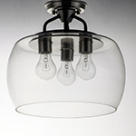 Goblet 3-Light Semi Flush Mount