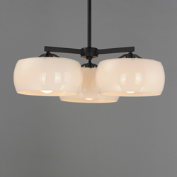 Glazed 3-Light Chandelier