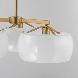 Glazed 3-Light Chandelier