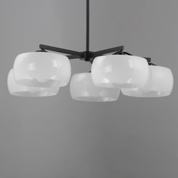 Glazed 5-Light Chandelier