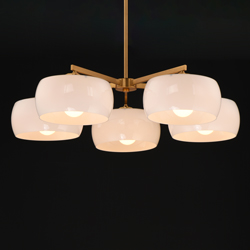 Glazed 5-Light Chandelier
