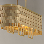 Glamour 6-Light Linear Chandelier