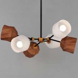 Akimbo 6-Light Pendant W LED Bulbs