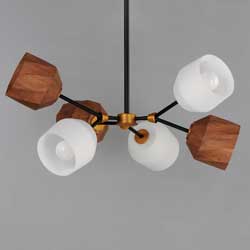 Akimbo 6-Light Pendant W LED Bulbs