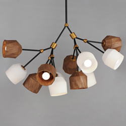 Akimbo 12-Light Pendant W LED Bulbs