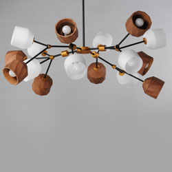 Akimbo 16-Light Pendant w LED Bulbs