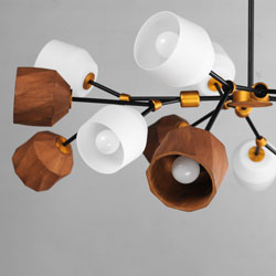 Akimbo 16-Light Pendant w LED Bulbs