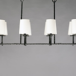 Anvil 8-Light Linear Pendant w/Shades