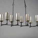 Anvil 8-Light Linear Pendant w/Shades