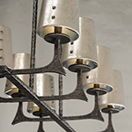 Anvil 8-Light Linear Pendant w/Shades