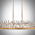 Crystal Garden 10-Light Linear Chandelier