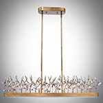 Crystal Garden 10-Light Linear Chandelier