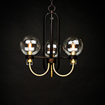 Bauhaus 3-Light Chandelier