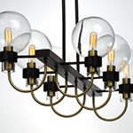 Bauhaus 6-Light Linear Chandelier