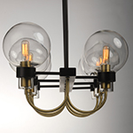 Bauhaus 6-Light Linear Chandelier