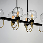 Bauhaus 6-Light Linear Chandelier