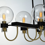 Bauhaus 6-Light Linear Chandelier