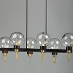 Bauhaus 6-Light Linear Chandelier