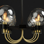 Bauhaus 6-Light Linear Chandelier