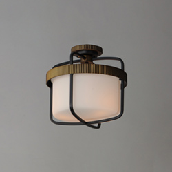 Ruffles 3-Light Semi Flush Mount