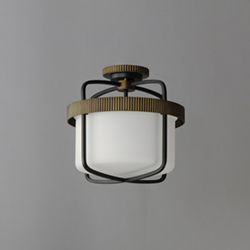 Ruffles 3-Light Semi Flush Mount