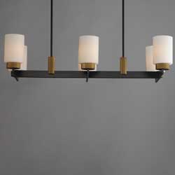 Ruffles 6-Light Linear Chandelier