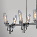 Milano 8-Light Linear Chandelier