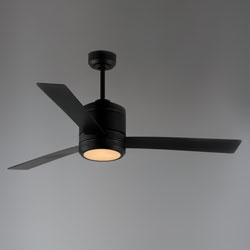 Tanker 52" Black Outdoor LED Fan