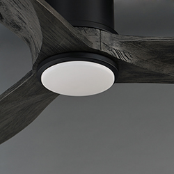 Woodwind 52" Solid Wood Blade Hugger Fan w LED