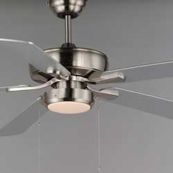 52" Super-Max Fan w/ LED Light Kit - Nickel