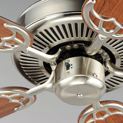 Basic-Max 52" Nickel Fan LED 2-Light W/P Blades